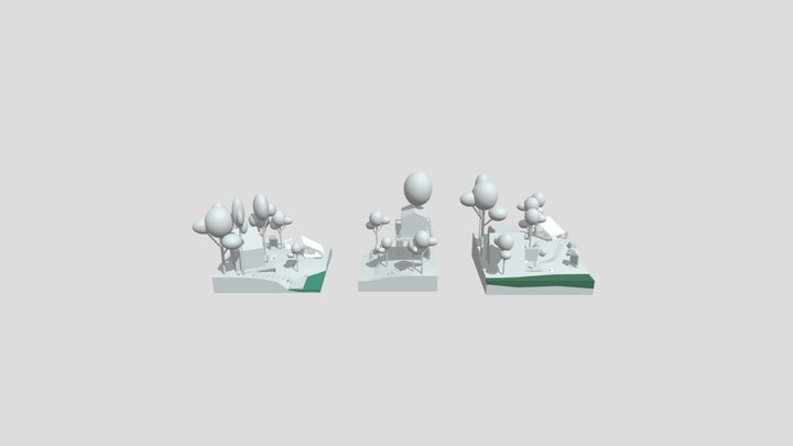DAE 3D1 - Blockout 3D Model