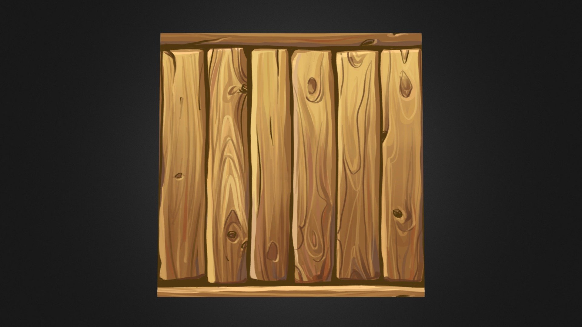 Handpainted casual wood