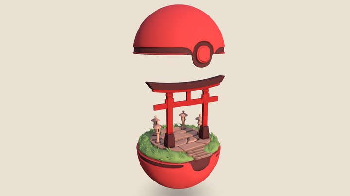 Pokemon: Cherish Ball 3D Model