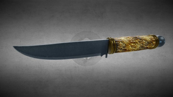 Horn Knife 3D Model