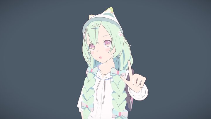Fern Vtuber Model 3D Model