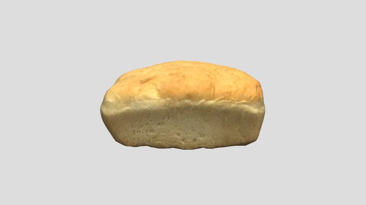 Home Baked Loaf of Bread 3D Model