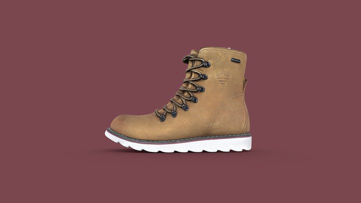 Royal Canadian Armstrong Cottage Brown Boot 3D Model