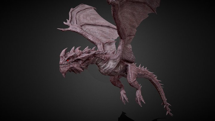 Wyvern The Dragon 3D Model