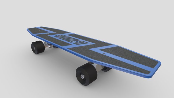 RULA ESSR skateboard 1980s 3D Model