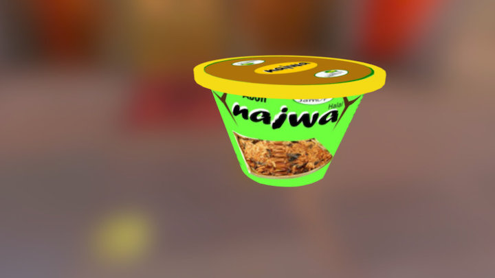 Kemasan Abon Jamur 3D Model