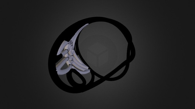 Celtic Triad Ring 3D Model