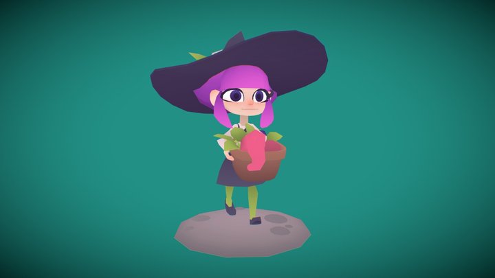 Classic Witch 3D Model