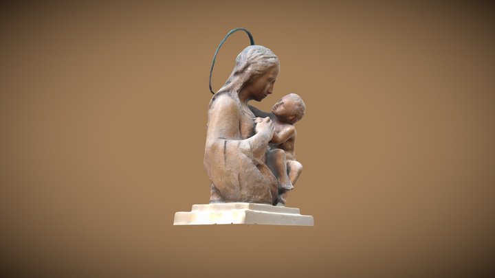 Mare de Déu amb el nen 3D Model