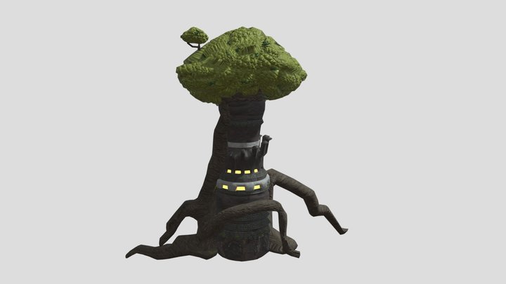Treehouse - Wizard Tower Entangled 3D Model