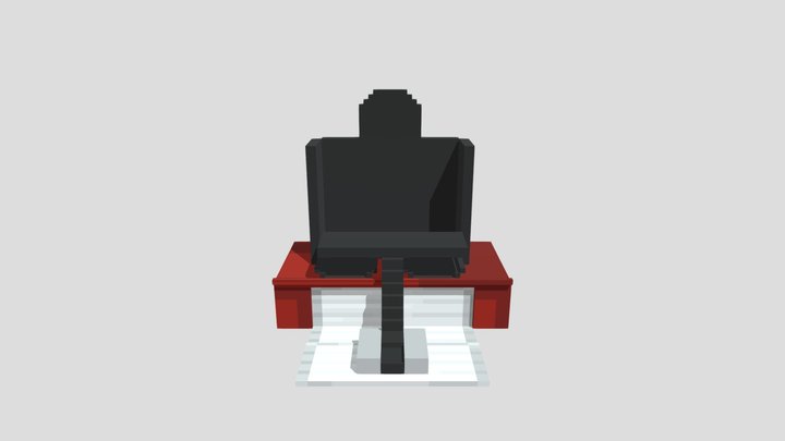 Coaster Seat (Red) 3D Model
