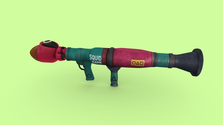 rocket launcher Squid game weapon 3D Model