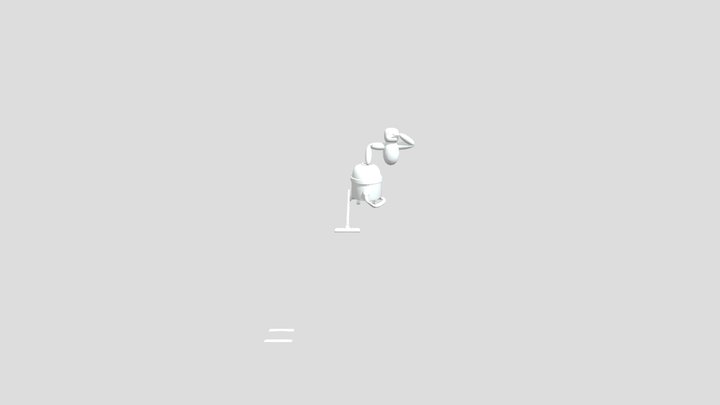 Monkey on vacuum 3D Model