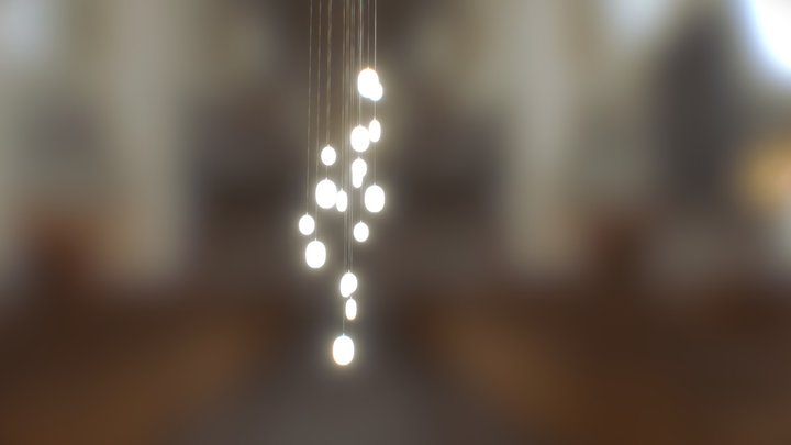 Luxurious interior lighting - Design composite 3D Model