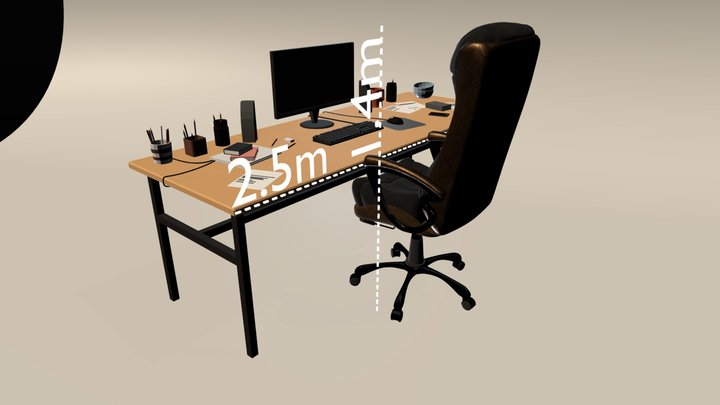 Chair Wood 3 3D Model