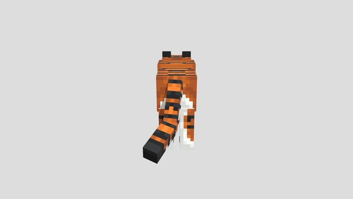 Minecraft Tiger 3D Model