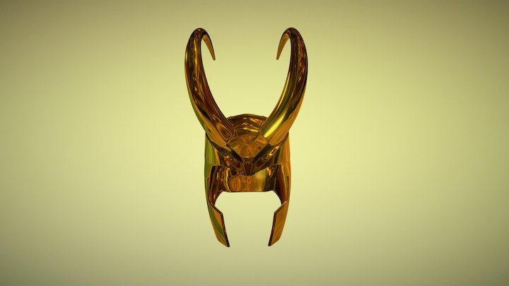 Loki Helmet 3D Model