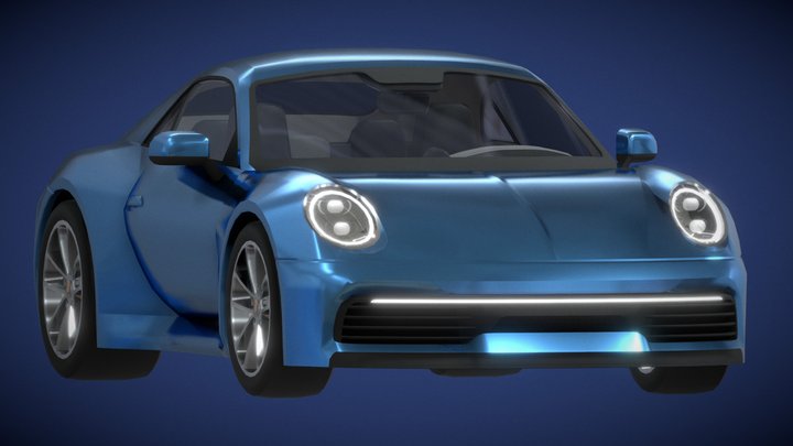 Porsche 911 Carrera (2024 Model) 3D Model