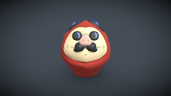Daruma Porco Rosso 22 3D Model