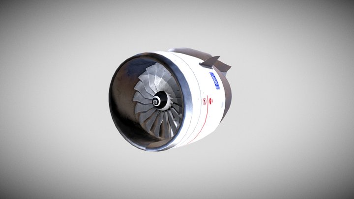 Airplane engine 3D Model
