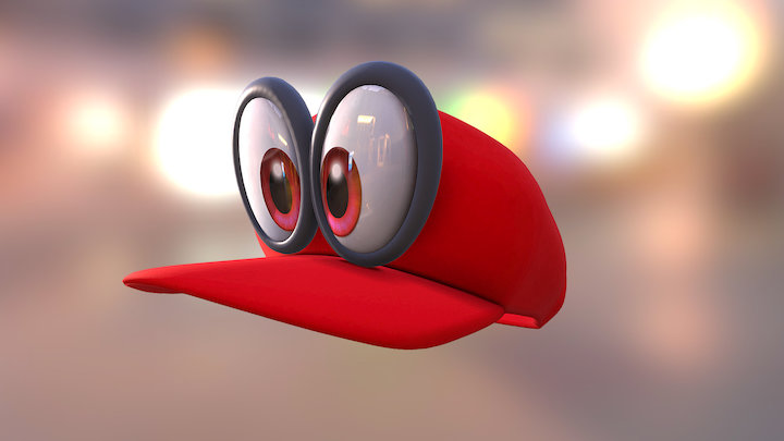 Super Mario Odyssey Hat 3D Model