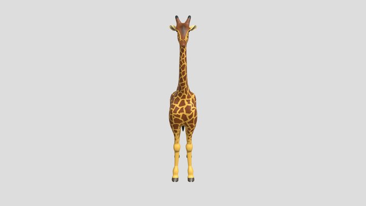 Giraffe_Textured 3D Model