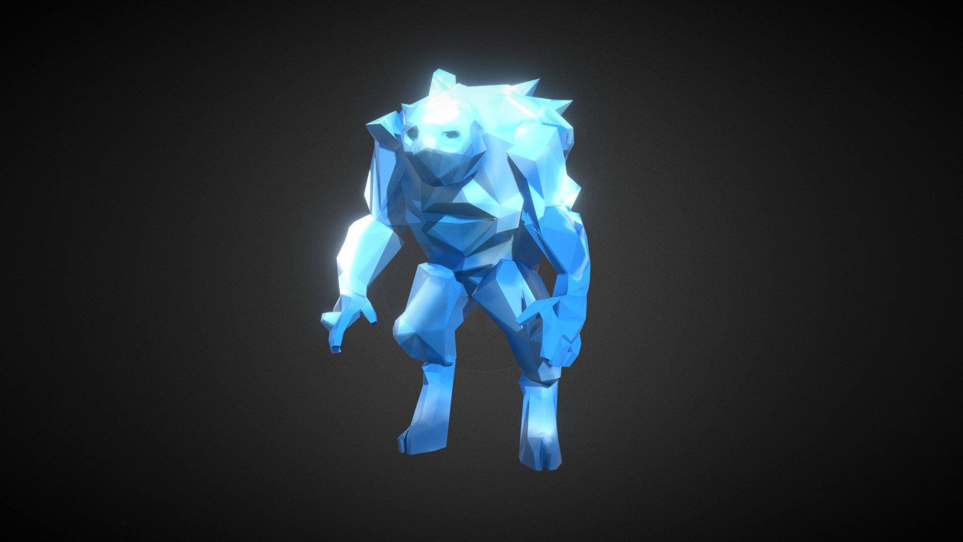 Low Poly Ice Giant - Buy Royalty Free 3D model by lascoyt [bb6740d ...