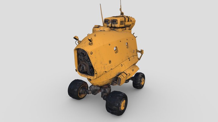 landing vehicule Construction Mars 3D Model