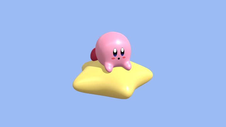 Warp Star Kirby 3D Model