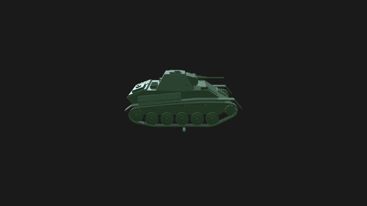 T-70 Light Tank 3D Model