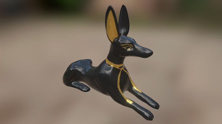 Anubis Lower Poly 3D Model