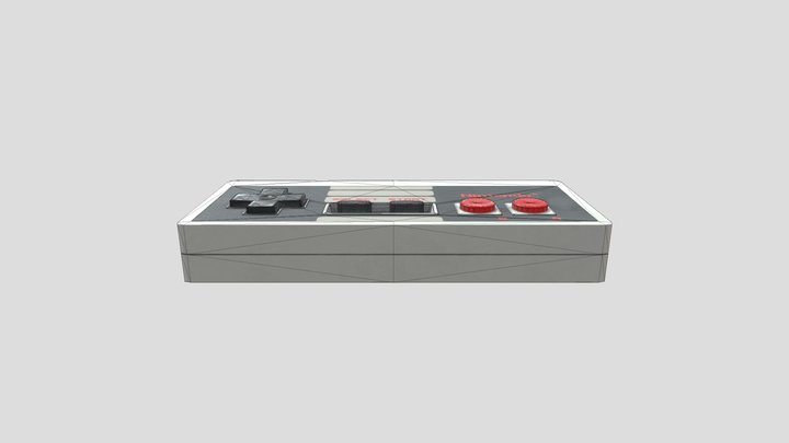 NES Controller 3D Model