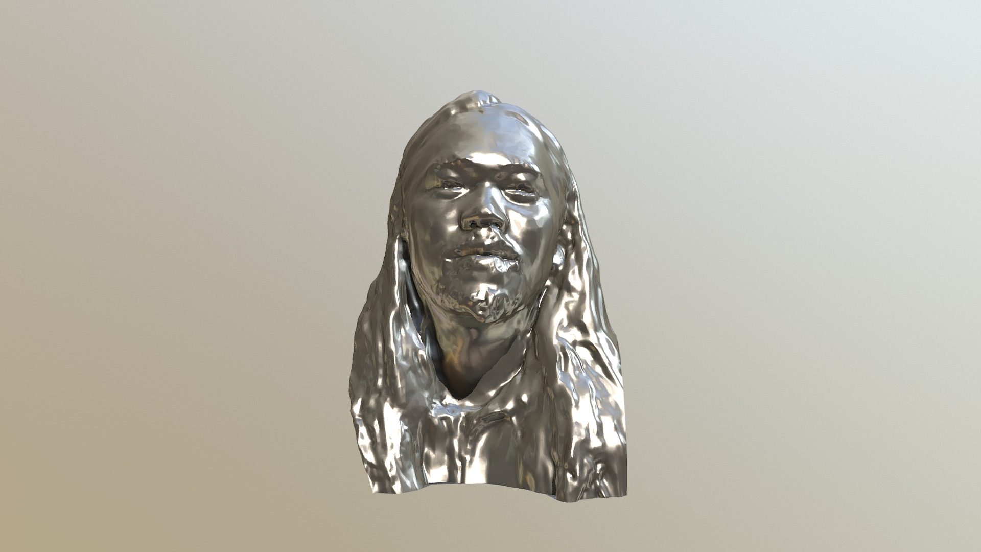 3D model Jil Huang Sculpture - This is a 3D model of the Jil Huang Sculpture. The 3D model is about a statue of a man.
