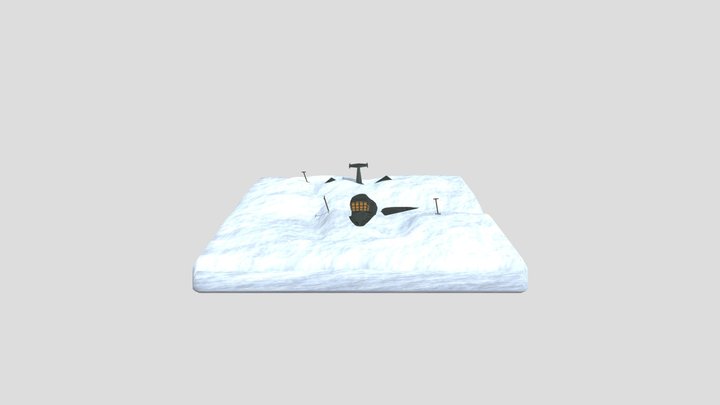 Lumesta kaivettu alus 3D Model