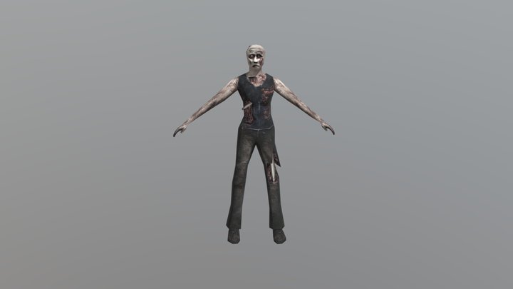 Female Zomb V3 3D Model