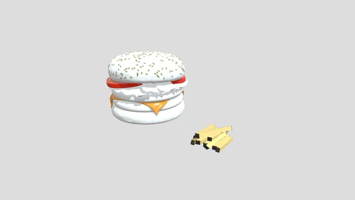 Double Cheese Burger with Lettuce and Tomato