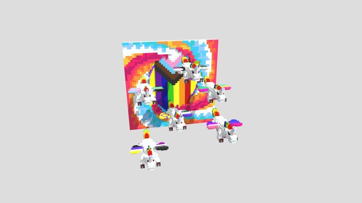 The Unicorns of the pride Vortex 3D Model