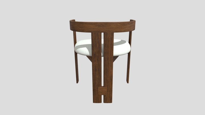 Wooden Chair 1 AK ! 3D Model