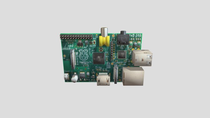 Low Poly- Raspberry Pi 3D Model