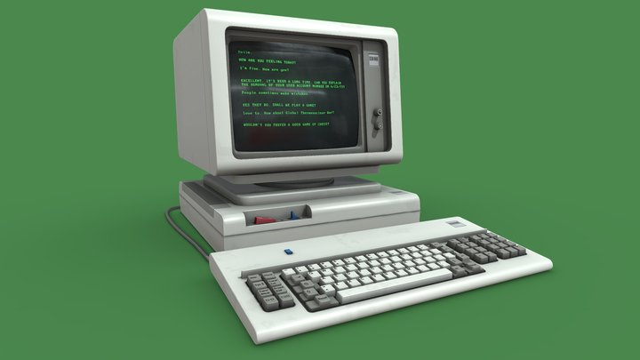 IBM "Blue Switch" 3178 Terminal (REMADE) 3D Model