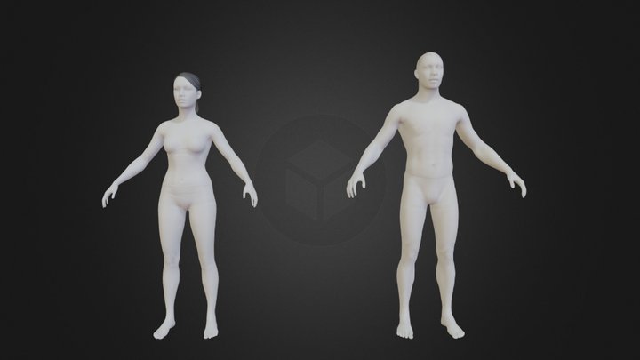 Man And Woman Metahumans 3D Model