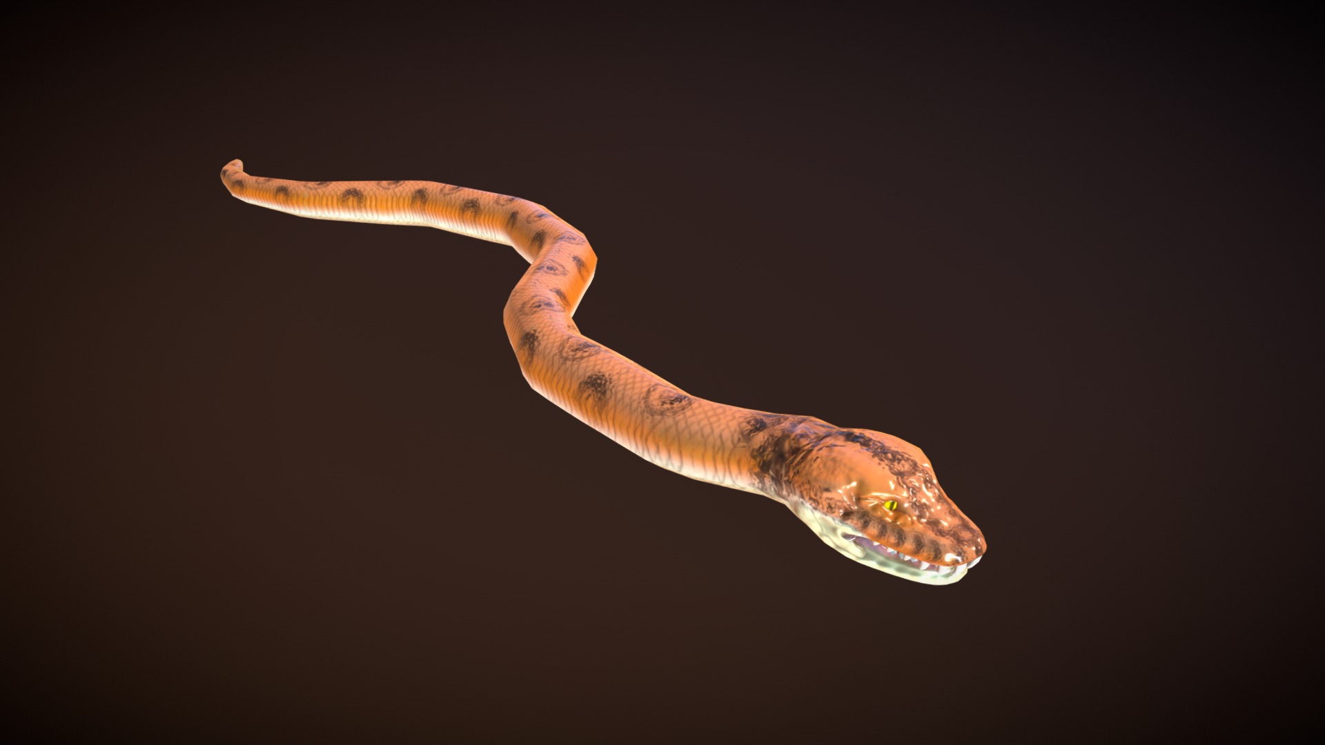3D model Anaconda - This is a 3D model of the Anaconda. The 3D model is about a snake with a long tail.
