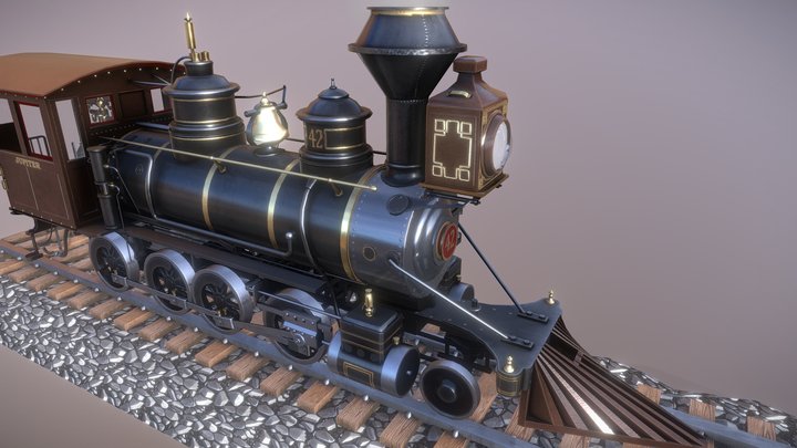 Steam Engine 3D Model