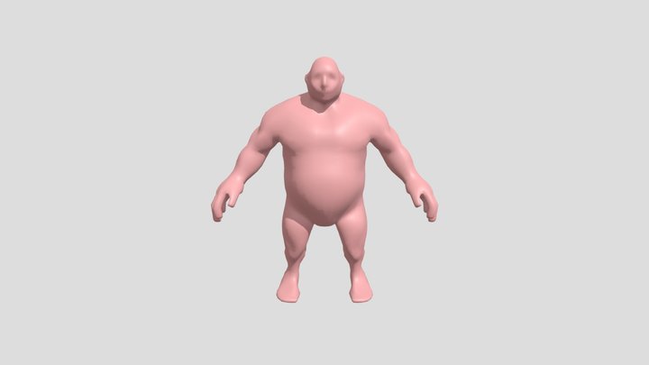 fat dude 3D Model
