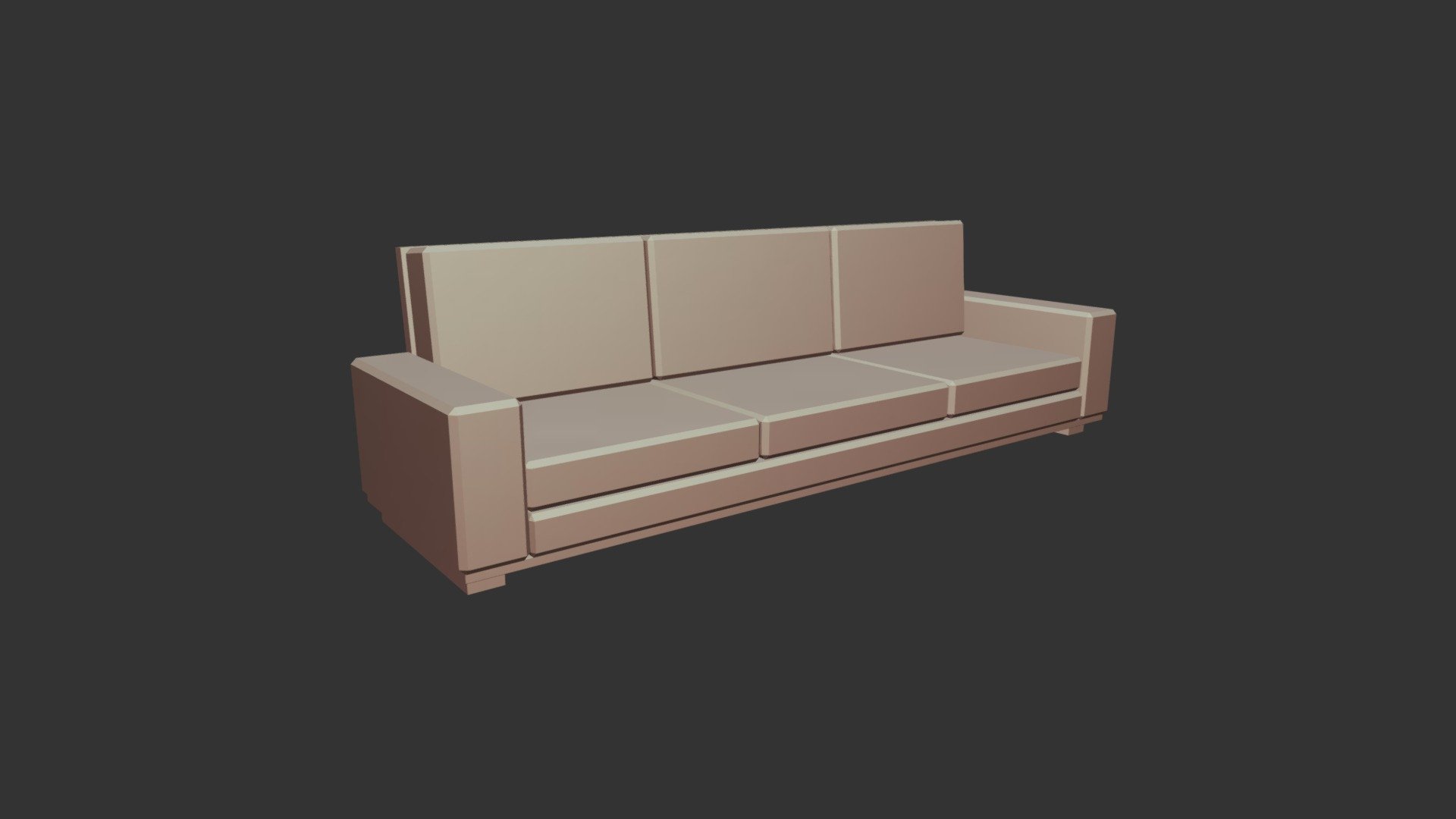 COUCH - Static mesh w/ UV's
