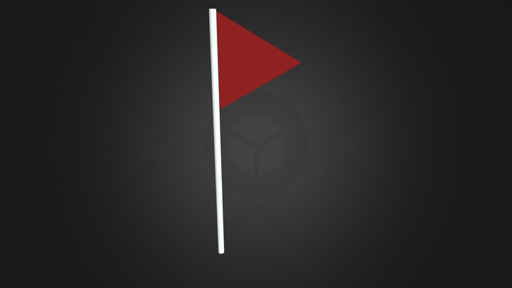 Golf Flag Low-Poly