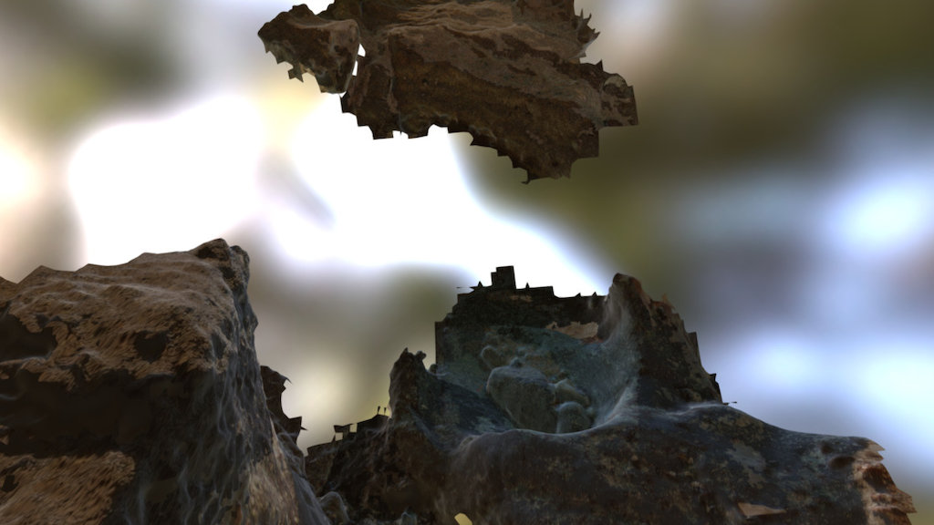 A granite basin scoured out from the ocean