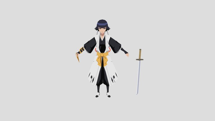 cha soifon bleach Mobile 3D Model