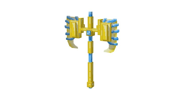 Axe (inspirated from stardust from terraria) 3D Model