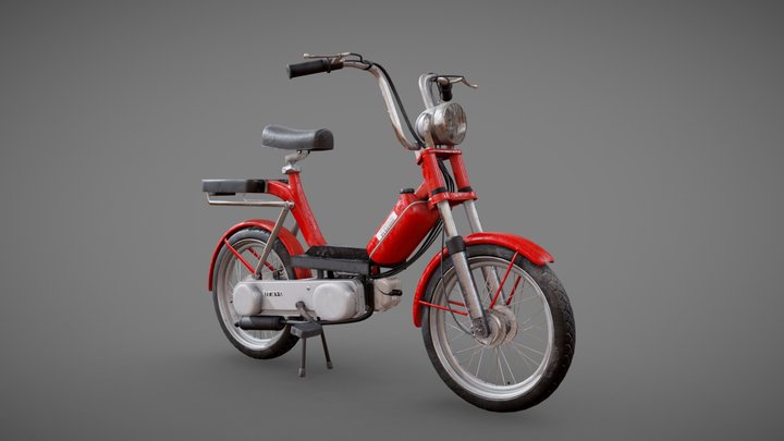 Moped - Vespa Piaggio Bravo 3D Model